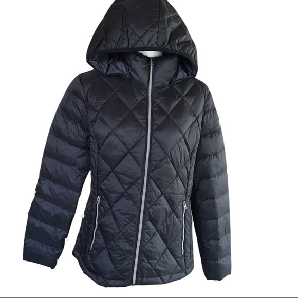 NWT Lucky Brand Quilted Packable Down Coat - Sz M - Picture 2 of 14